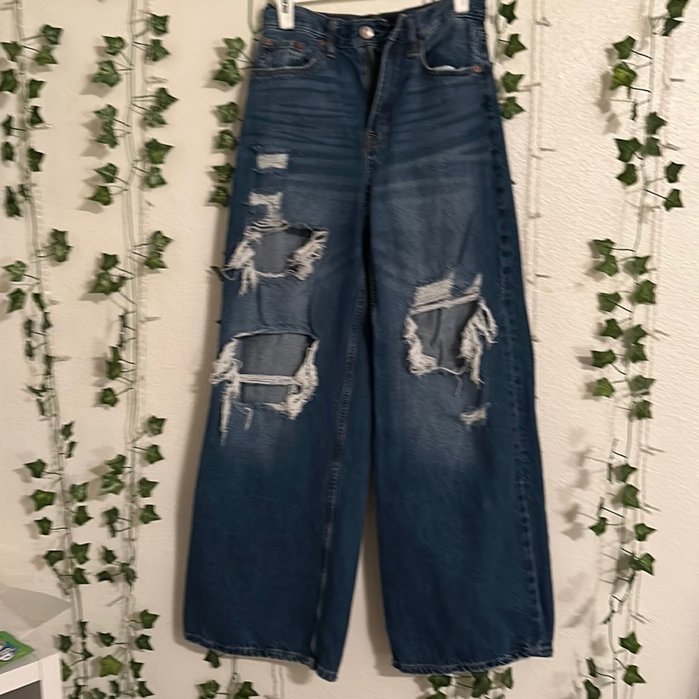 Super wide leg jeans